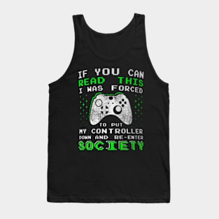 Teen  If You Can Read This Video Game Tank Top